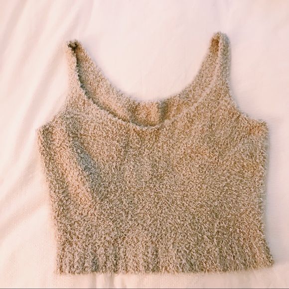 Kim Kardashian SKIMS Cozy Knit Tank - Stone Color - Picture 2 of 2